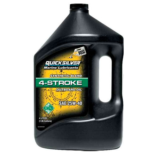 Моторное масло Quicksilver 25w40 для 4-х тактных подвесных двигателей